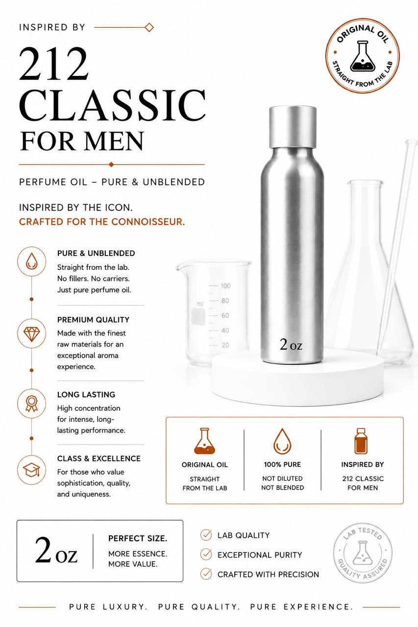 212 Man Carolina Herrera Type | Perfume Oil