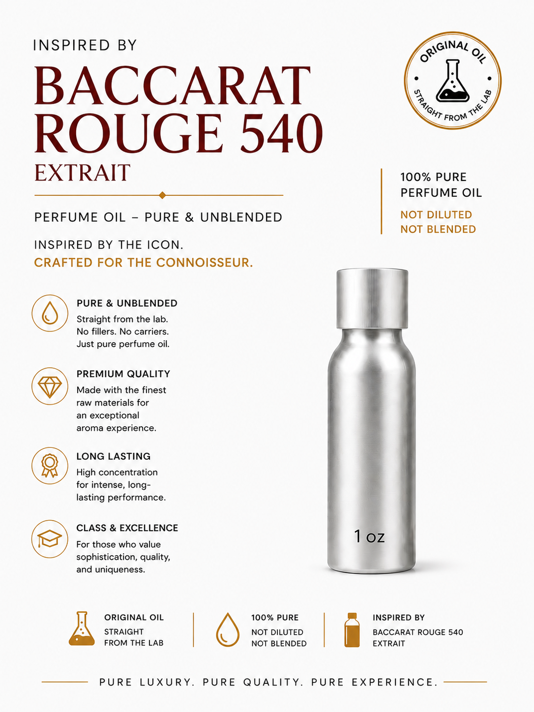 Baccarat Rouge 540 Type | Perfume Oil